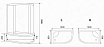 Душевой уголок Parly ZEM120P-L 120x80 с рисунком, левый