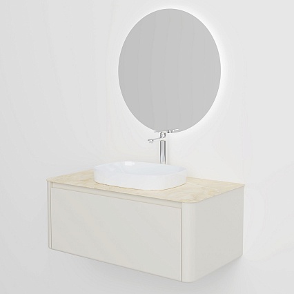 Мебель для ванной Black&White Universe U916.1000 100 см, бежевый Мебель для ванной Black&White Universe U916.1000 100 см, бежевый