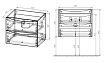 Тумба с раковиной Vincea Mia 60 см R.Wood
