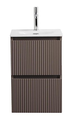 Тумба с раковиной BelBagno Uno-Mini 40 см Бежевый матовый