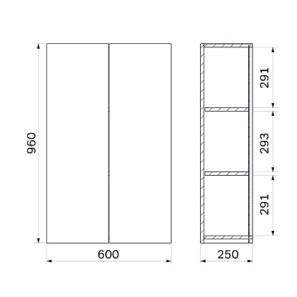 Шкаф подвесной Am.Pm X-Joy 60 см белый глянец M85CHX0602WG