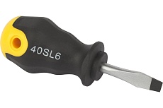 Шлицевая отвертка Эра SL6x40 мм, двухкомпонентная рукоятка Б0055864