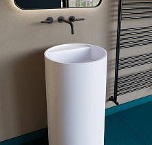 Раковина Salini Armonia S-Sense TOP 201 130114G 45 см белый глянцевый без отв.под смеситель, слив в пол