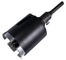 Сверло алмазное сегментное САСС 35x10 мм, М16, 3 сегмента, бетон + переходник SKYWER SK-САСС35