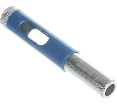 Алмазное трубчатое сверло по керамике и стеклу Зубр Профессионал Р60, трехгранный хвостовик, 10 мм, для дрели 29850-10