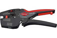 Автоматический стриппер Knipex NexStrip KN-1272190SB 3-в-1, O 0.03-10 мм AWG 32-8, рез до 10 мм, обжим: квадрат, 0.25-4 мм, 2x2.5 мм, 190 мм, SB