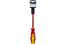 Отвертка диэлектрическая Ultra Grip SL 5,5 х 125 мм CR-V КОБАЛЬТ 646-454