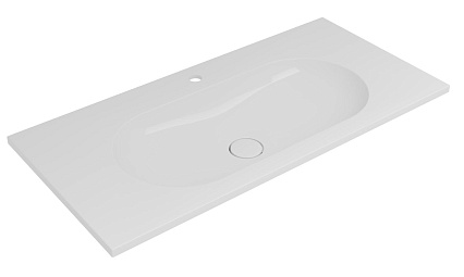 Раковина Vincea VCB-4H100W 100 см гелькоут, белый