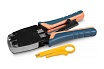 Обжимной инструмент Cabeus для RJ-45 (8р8с), RJ-11/12 (6р6с, 6р4с, 6р2с), профессиональный, с храповым механизмом HT-500R