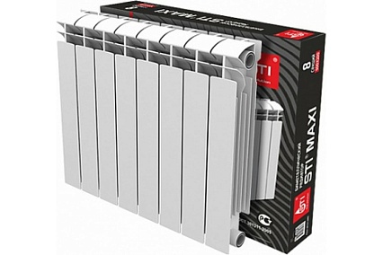 Биметаллический радиатор STI Bimetal MAXI 500-100 12 секций D220-00108