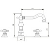 Смеситель для раковины Migliore Arcadia ML.ARC-8312 золото