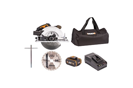Аккумуляторная бесщеточная циркулярная пила Worx WX520