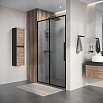 Душевая дверь Niagara Nova 100x195 шиншилла, черный матовый NG-84-L10CHB