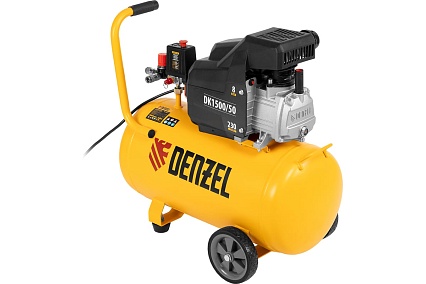 Воздушный компрессор Denzel DK1500/50,Х-PRO 1,5 кВт, 230 л/мин, 50 л 58064