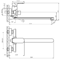 Смеситель универсальный Agger Gorgeous A0221100