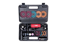 Зачистная угловая машинка в наборе с абразивами Eagle EG210K-19R