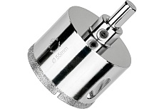 Коронка алмазная по керамограниту и керамике с центрирующим сверлом 55 мм Diamond Industrial DIDCSC055