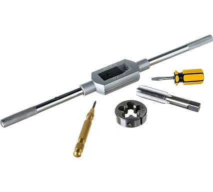 Набор метчиков и плашек SK-5 M6-M24, кейс, 51шт Мастак 351-00051C