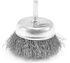 Щетка-крацовка чашка со шпилькой 75 мм, стальная витая проволока Pobedit 2123175