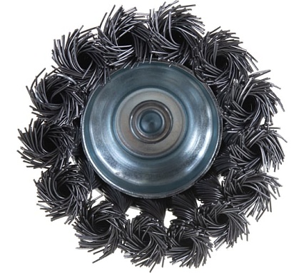 Кордщетка чашеобразная стальная витая 65 мм, в блистере Rockforce RF-BCR125(29066)