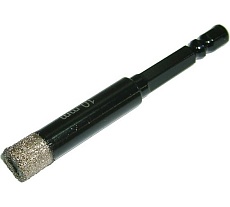 Коронка алмазная по керамограниту 10 мм PROFI 1/4 Skrab 31110