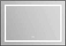 Зеркало BelBagno SPC-KRAFT-985-685-TCH-WARM-NERO 100x70 см антипар, черный в алюминиевой раме