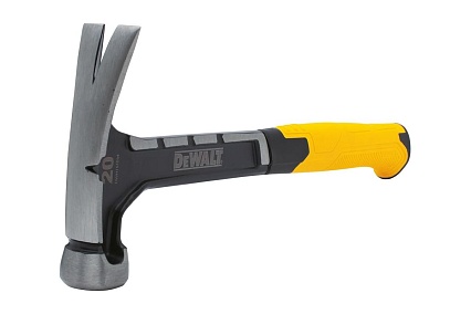 Молоток DeWalt одноэлементный, с прямым гвоздодером, 567 г DWHT0-51054