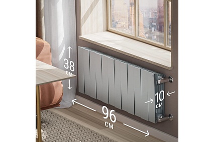 Радиатор Royal Thermo PianoForte 300 /Silver Satin - 12 секц. НС-1346075