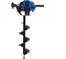 Мотобур HAITEC 2.6 кВт, с комплектом шнеков 100/150/200 мм и окном контроля уровня масла в редукторе HT-MB162-3