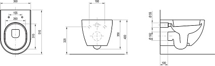 Подвесной унитаз Ravak Uni Chrome Rim X01516