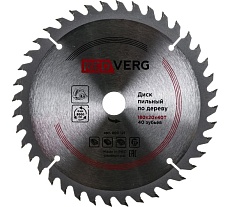 Диск пильный по дереву твердосплавный (180х20/16 мм; 40 зубьев) Redverg 6621217