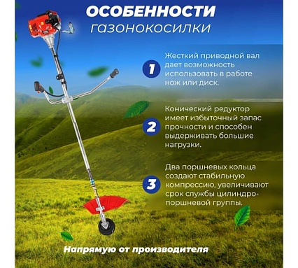 Мотокоса Eco GTP-255 Power Plus EC1551-5
