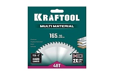 Пильный диск по алюминию Kraftool Multi material 165x20 мм, 48Т 36953-165-20