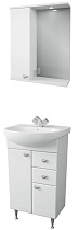 Мебель для ванной 1MarKa Story 55 см левый, белый