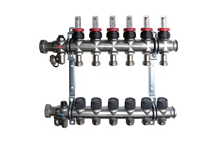 Распределительный коллектор Oventrop 1", Multidis SF 6 1404356
