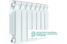 Биметаллический радиатор Rifar BASE 350 7 секций, боковое подключение RAN30H1KQ5RVL8