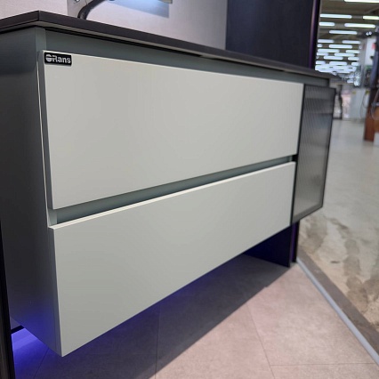 Тумба с раковиной Orans BC-2055-1200L-2GC 120 см серо-зеленый