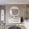 Тумба с раковиной Cezares Eco-Cer-N 120 см 2 ящика, 1 дверца, правая Bianco Lucido