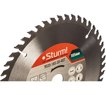 Диск пильный по дереву (185х20 мм; 48T) Sturm 9020-185-20-48T