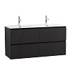 Тумба с раковиной BelBagno Uno 120 см, 4 ящика, Темно-серый матовый