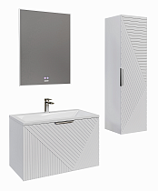 Мебель для ванной Grossman Блисс 100 см белый матовый