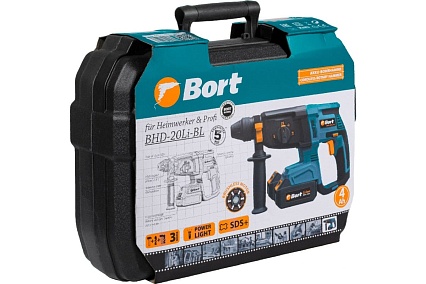 Аккумуляторный перфоратор Bort BHD-20Li-BL 93412697