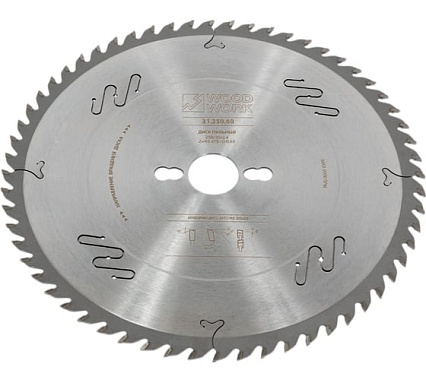Диск пильный универсальный 250x2.4x30 мм, 60T, A=15° ATB+SHEAR WOODWORK 31.250.60