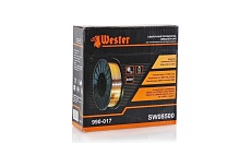 Проволока сварочная SW 08500 0.8 мм, 5 кг, омедненная, катушка Ф200 мм Wester 45591