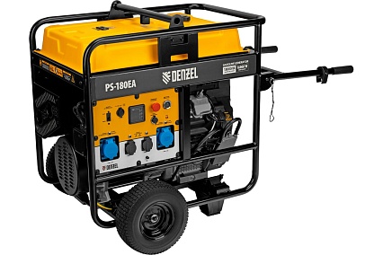Бензиновый генератор Denzel PS-180EA 18 кВт, 230 В, 65 л, разъём ATS, электростартер 946974