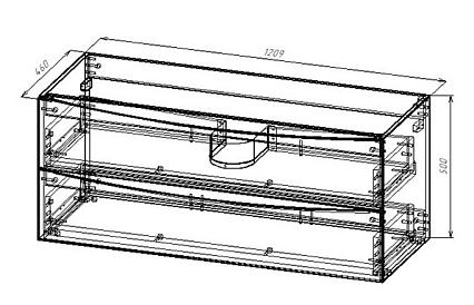 Тумба с раковиной Vincea Mia 120 см G.White