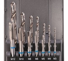 Набор машинных метчиков RUKO M3-M12+сверла HSS-G 245048RO