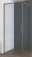Душевой уголок Vincea Ultima VSS-7UL1010CLGM 100x100 вороненая сталь, прозрачное
