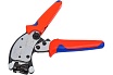 Пресс-клещи Knipex Twistor T для контактных гильз DIN 46228 1+4, обжим: квадрат, поворот 360, 0.14-10.0 мм, доступ с 2х сторон, длина 200 мм KN-975319