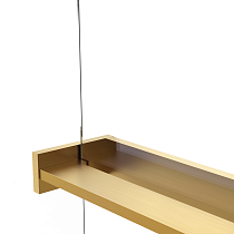 Душевая перегородка Vincea Walk-In VSW-1HR110CGG 110x200 матовое золото, тонированное